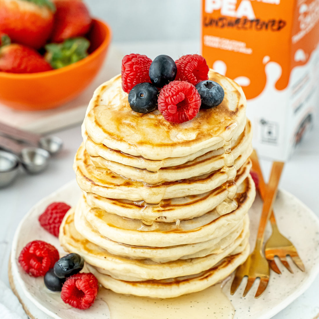 MIGHTY Protein Berry Pancake Stack