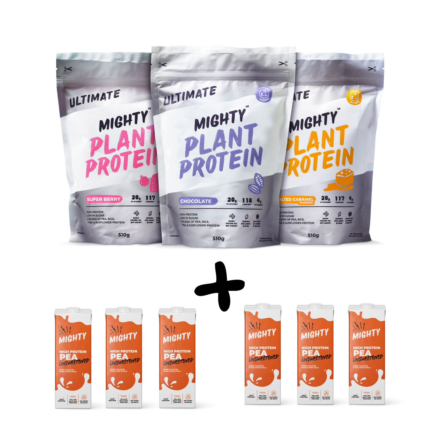 Mighty Protein & Pea M.lk Bundle