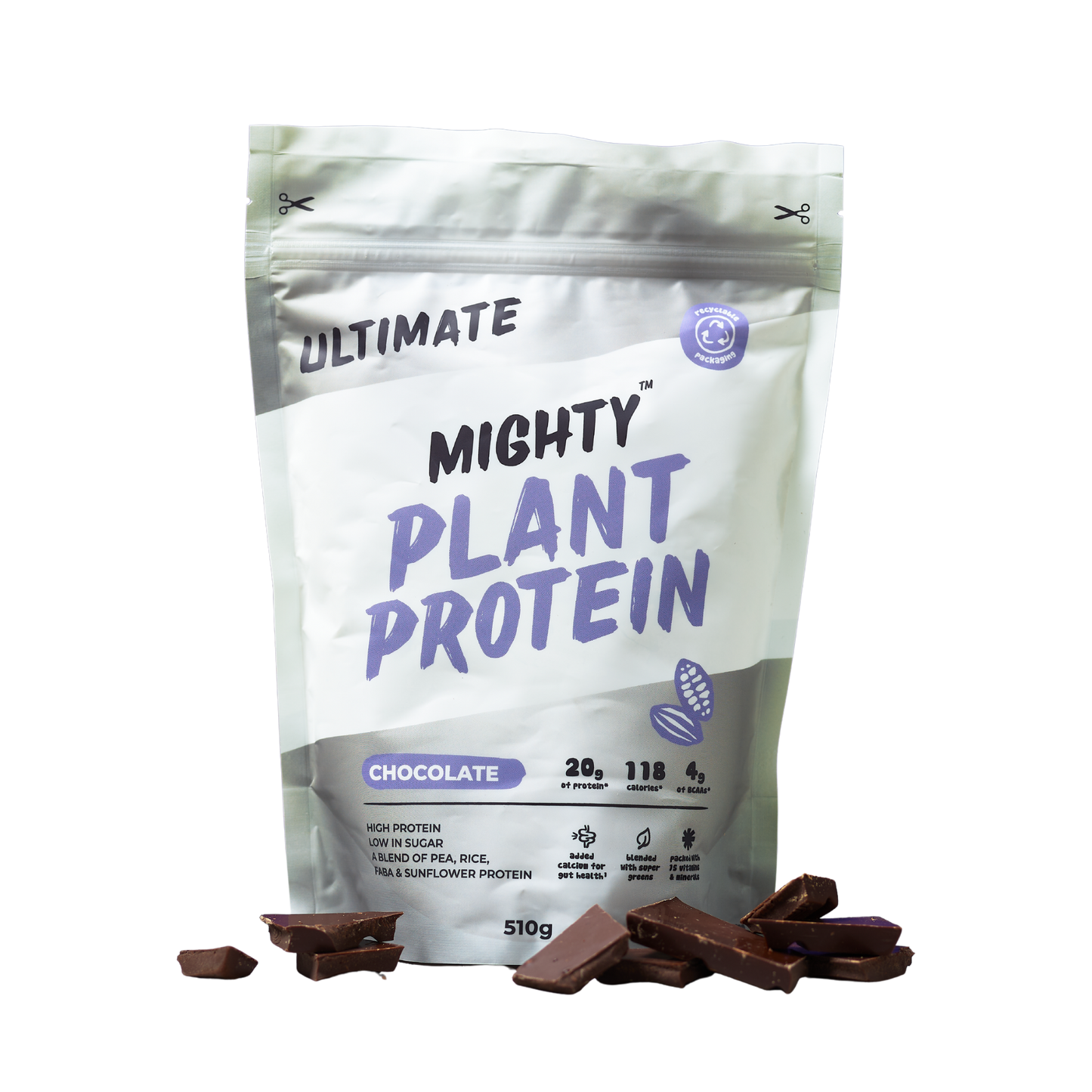 Mighty Ultimate Protein Powder Chocolate 510g