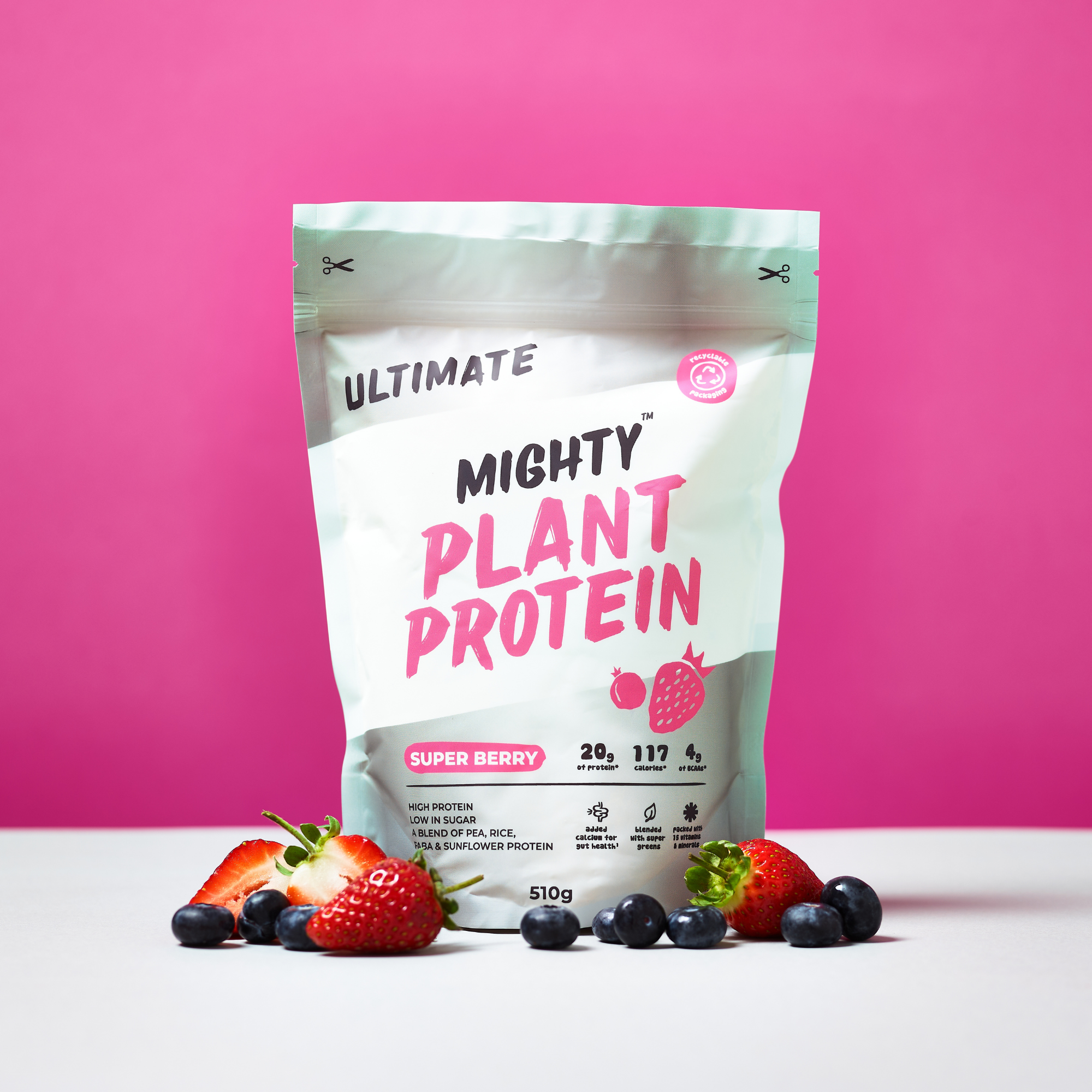 Mighty Ultimate Protein Powder Superberry 510g – Mighty Drinks