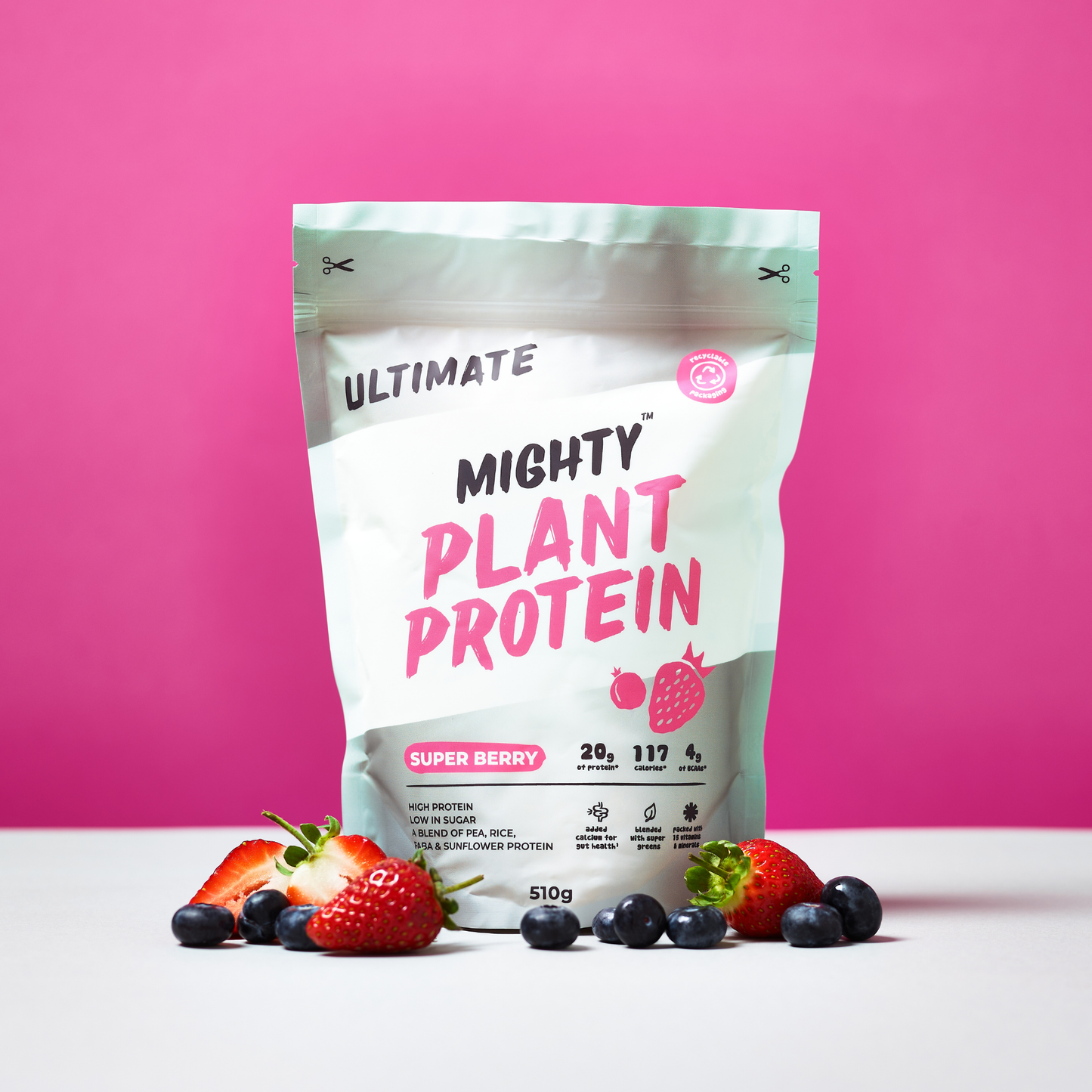 Mighty Ultimate Protein Powder Superberry 510g