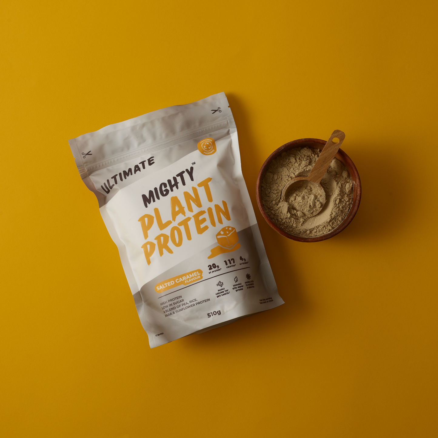 Mighty Ultimate Protein Powder Salted Caramel 510g