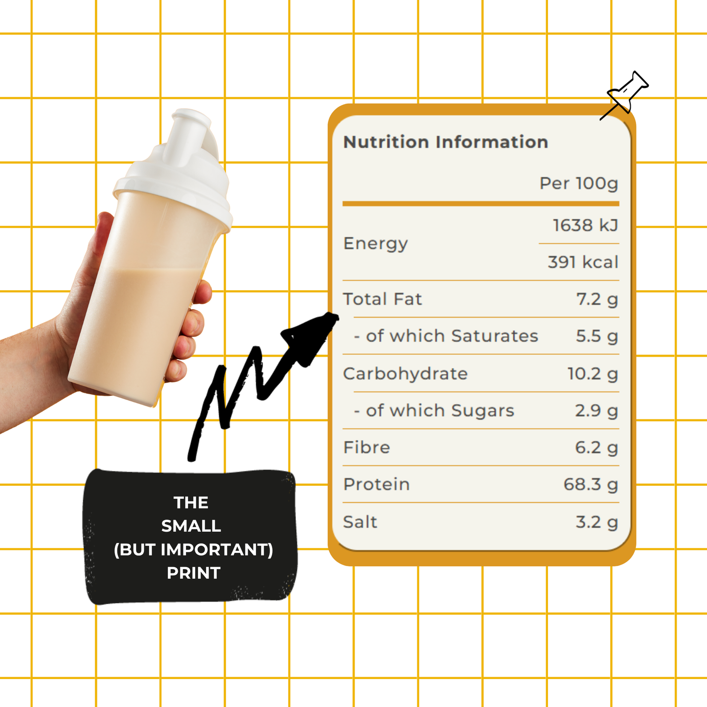 Mighty Ultimate Protein Powder Salted Caramel 510g